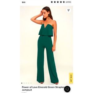 Never worn lulus strapless jumpsuit